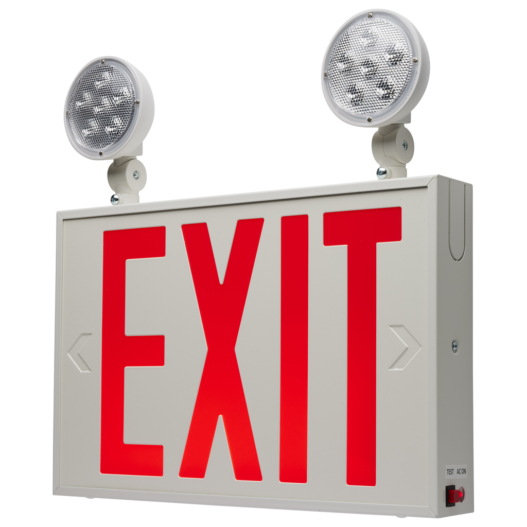 Product image for SATCO 67/123 EXIT/LIGHT DH - RED -