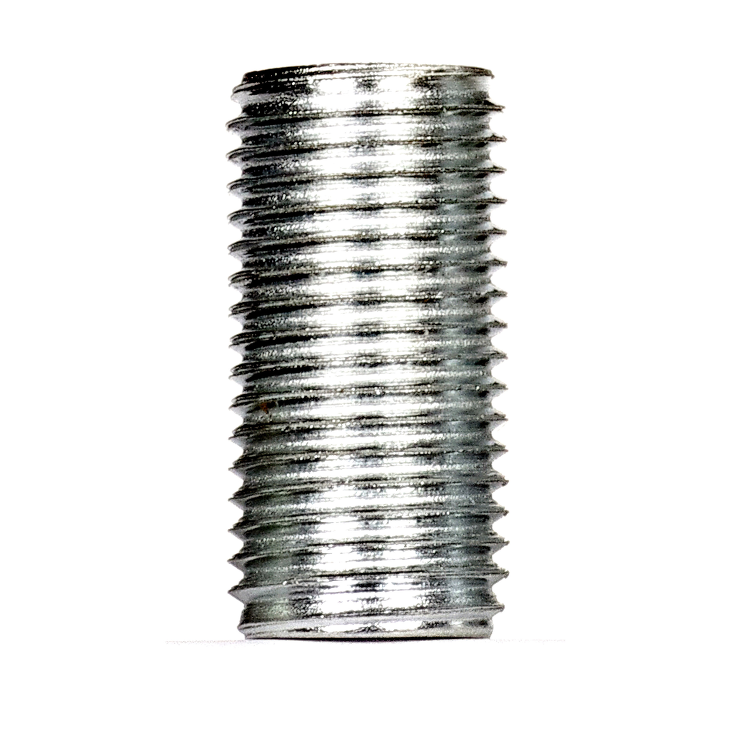 Product image for Satco 90/297 1/4 IP Steel Nipple; Zinc Plated; 1" Length; 1/2" Wide