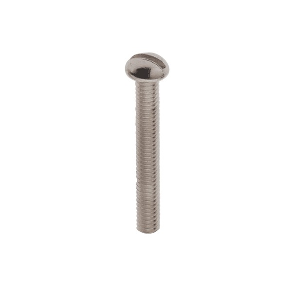 Product image for Satco 90/1773 Steel Round Head Slotted Machine Screws; 8/32; 1-1/4" Length; Zinc Plated Finish