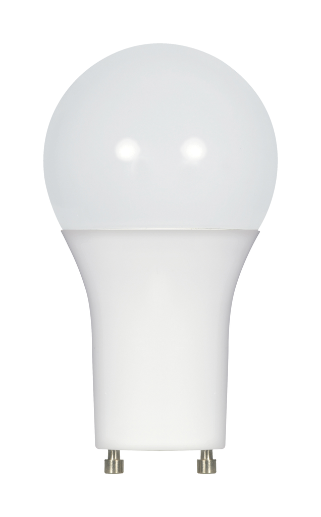 Product image for Satco S29844 9.8 Watt; A19 LED; 3000K; GU24 base; 220 deg. Beam Angle; 120 Volt