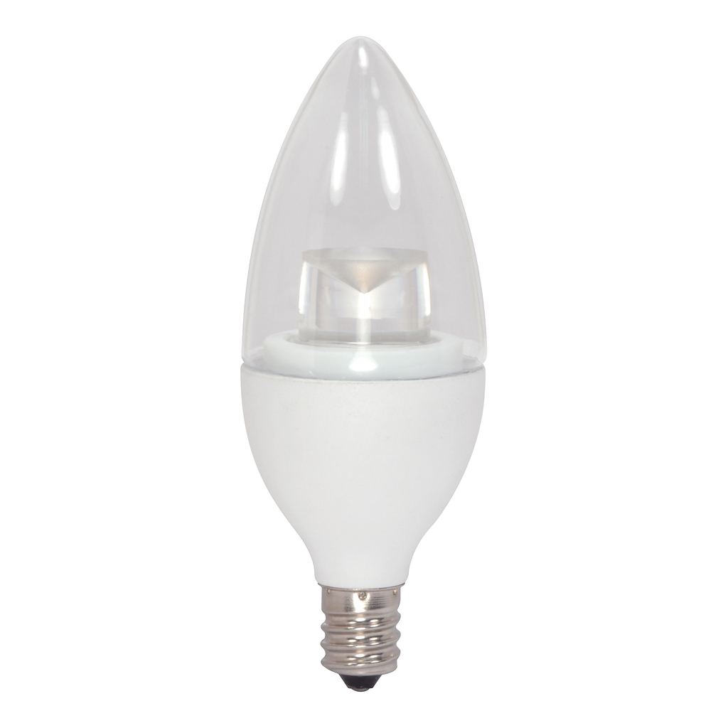 Product image for Satco S8952 4.5 Watt; B11 LED; 3000K; Candelabra base; 120 Volt