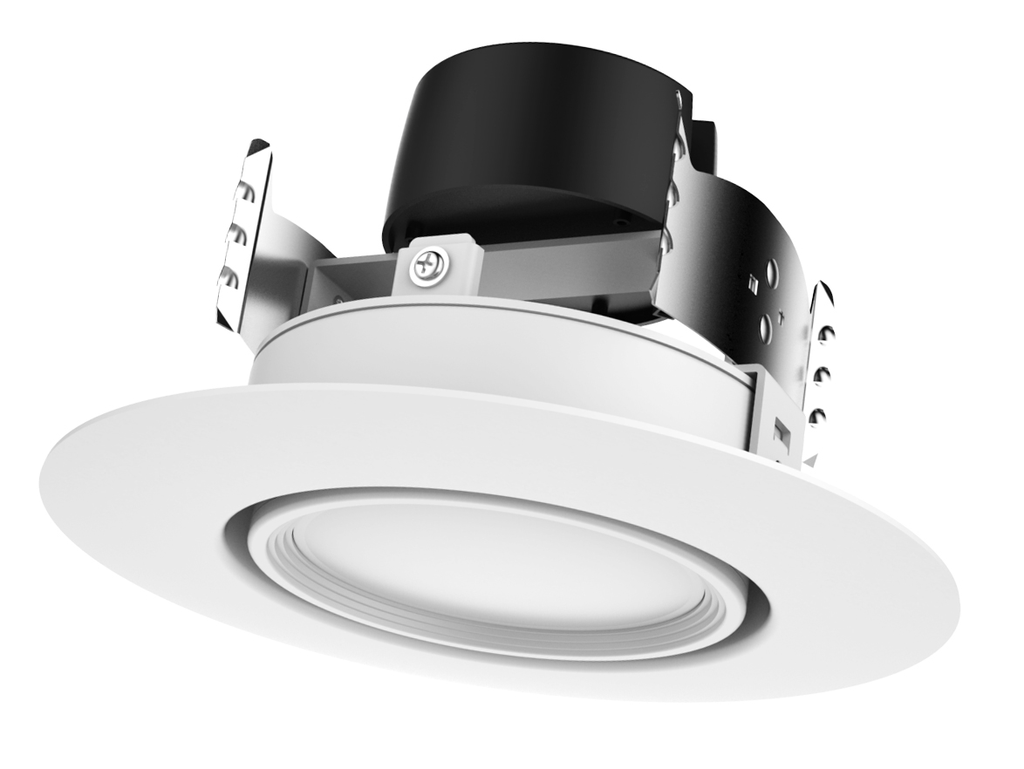 Product image for Satco S9465 9 watt LED Directional Retrofit Downlight - Gimbaled; 4"; 4000K; 40' Beam spread; 120 volts; Dimmable