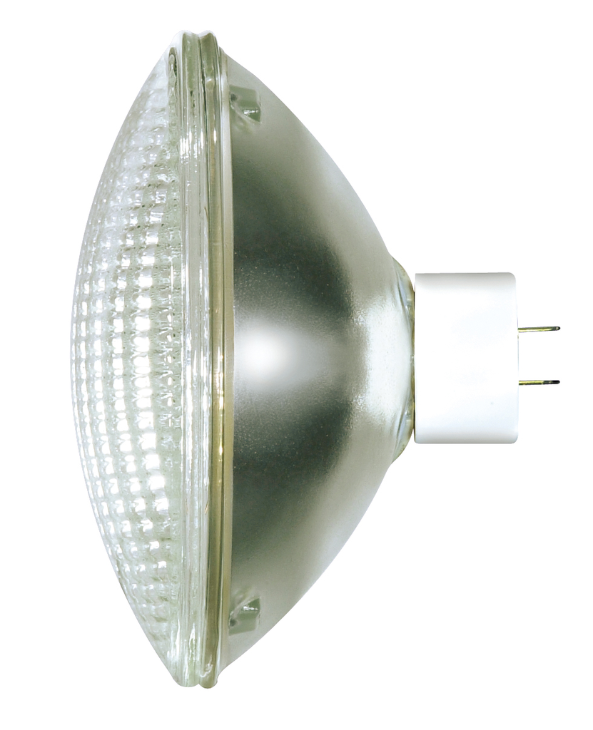 Product image for Satco S4351 500W sealed beam; PAR64; 2000 Average rated hours; 6500 Lumens; Mogul End Prong base; 120 Volt