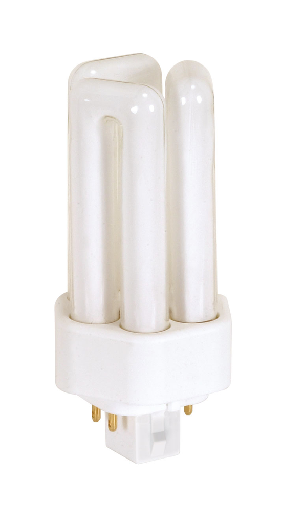 Product image for Satco S8397 13 Watt; pin-based Compact Fluorescent; 3500K; 82 CRI; GX24q-1 (4-Pin) base