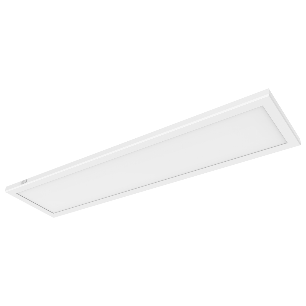 Product image for Satco|Nuvo 62-1775 BLINK® PRO+ 1'x4' Rectangular LED Surface Mount Downlight, 47W 120/277V, 3500-4050 Lumens, 5 CCT Selectable 2700K to 5000K, White Finish