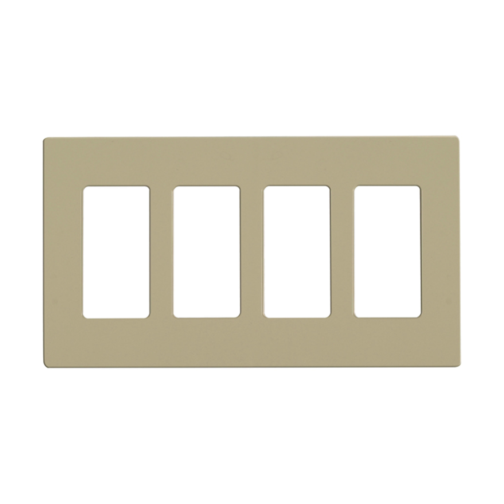 Product image for SAT 96/422 CLARO 4 GANG WALLPLATE IV
