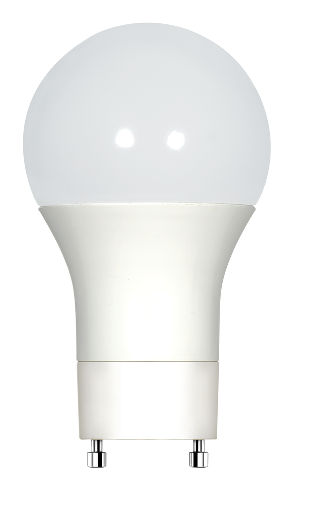 Product image for Satco S9216 - 9.8 watt; A19 LED; Frosted; 2700K; GU24 base; 300' beam spread; 120 volts