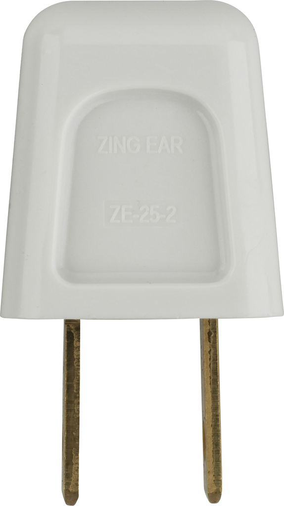 Quick Connect Plug - Polarized - 18/2 SPT-2 - 6A-125V - White Finish