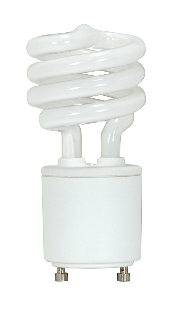 Product image for Satco S8202 11 Watt; Mini Spiral Compact Fluorescent; 2700K; 82 CRI; GU24 base; 120 Volt