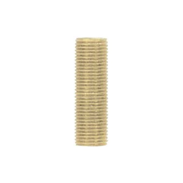 Product image for Satco 90/5006 1/8 IP Steel Nipple; Yellow Zinc Plated; 3/4" Length; 3/8" Wide