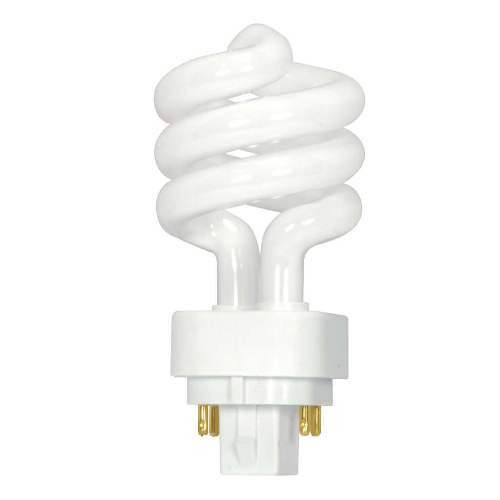 Product image for Satco S4438 13 Watt; pin-based Compact Fluorescent; 2700K; 82 CRI; G24Q-1 (4-Pin) base