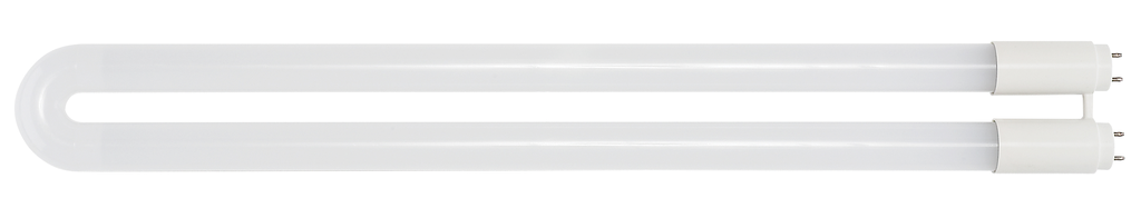 Product image for Satco S18452 13 Watt T8 U-Bend LED; 50000 Hours; Medium bi-pin base; 1900 Lumens; 4000K; Type A/B; Ballast Dependant or Ballast Bypass; Single or Double Ended Wiring