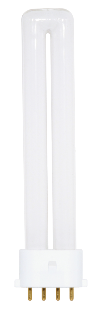 Product image for Satco S8364 9 Watt; pin-based Compact Fluorescent; 2700K; 82 CRI; 2G7 base