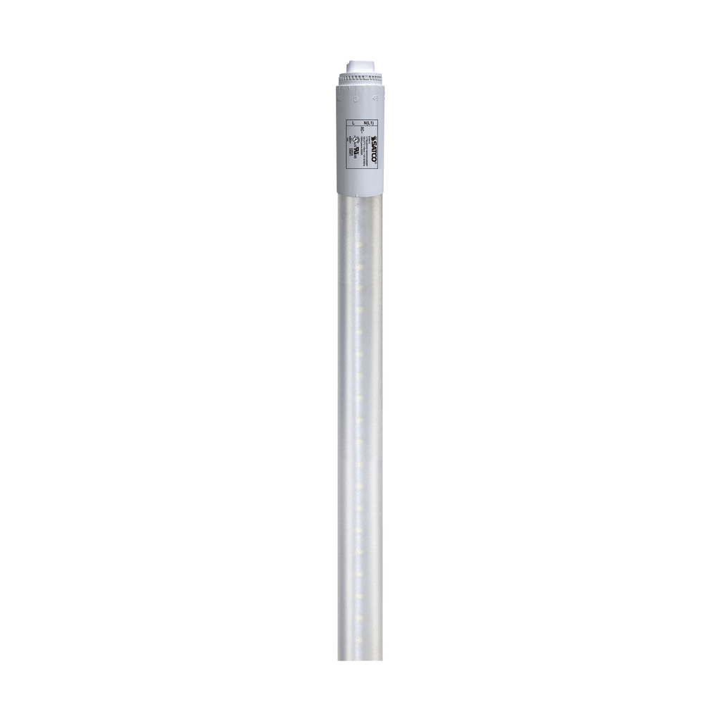 Product image for Satco S16415 11 Watt T8 LED; 6500K; 1500 Lumens; 120-277 Volt; Double Side LED; Type B; Ballast Bypass; Single Ended Wiring