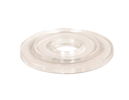 Product image for Satco 90/1429 Plastic Crystal Washer; 1-1/4" Diameter With Lip; 1/8 IP Slip