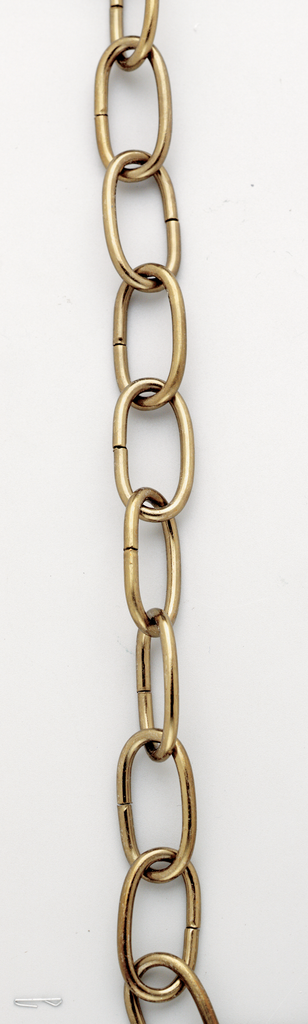 Product image for Satco S70/570 8 Gauge Chain; Antique Brass Finish; 1 Yard Length