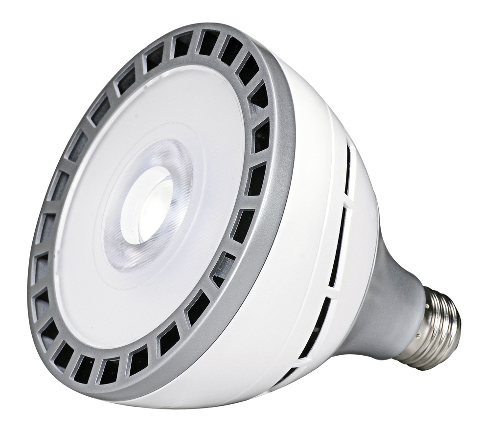Product image for Satco S9760 18 Watt; LED PAR38; 3000K; 25 deg. Beam Angle; Medium base; 100-277 Volt