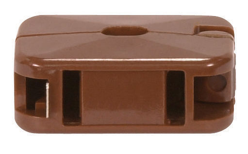 Product image for Satco 90/1405 Add-On Outlet; Brown Finish; Non Polarized; 18/2 SPT-1; 10A; 125V