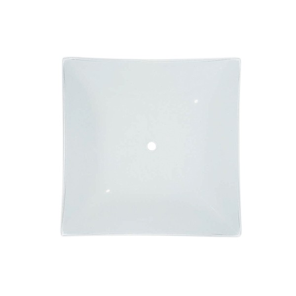 Product image for Satco 50/375 14 in.; Square Glass Lamp Shade; White Finish