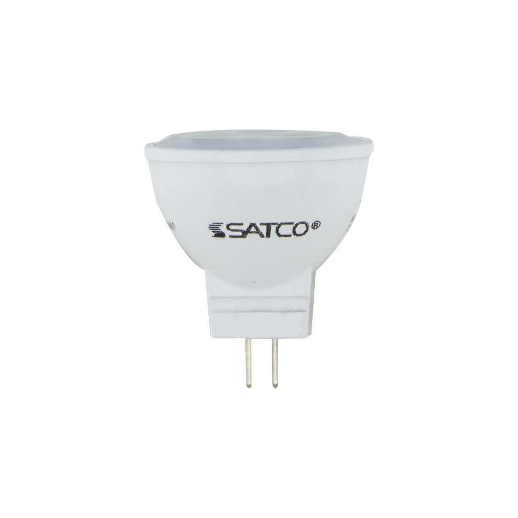 Product image for Satco S8603 3 Watt; LED; MR11; 3000K; 25 deg. Beam Angle; 25000 Average rated hours; 210 Lumens; GU4 base; 12 Volt; Carded