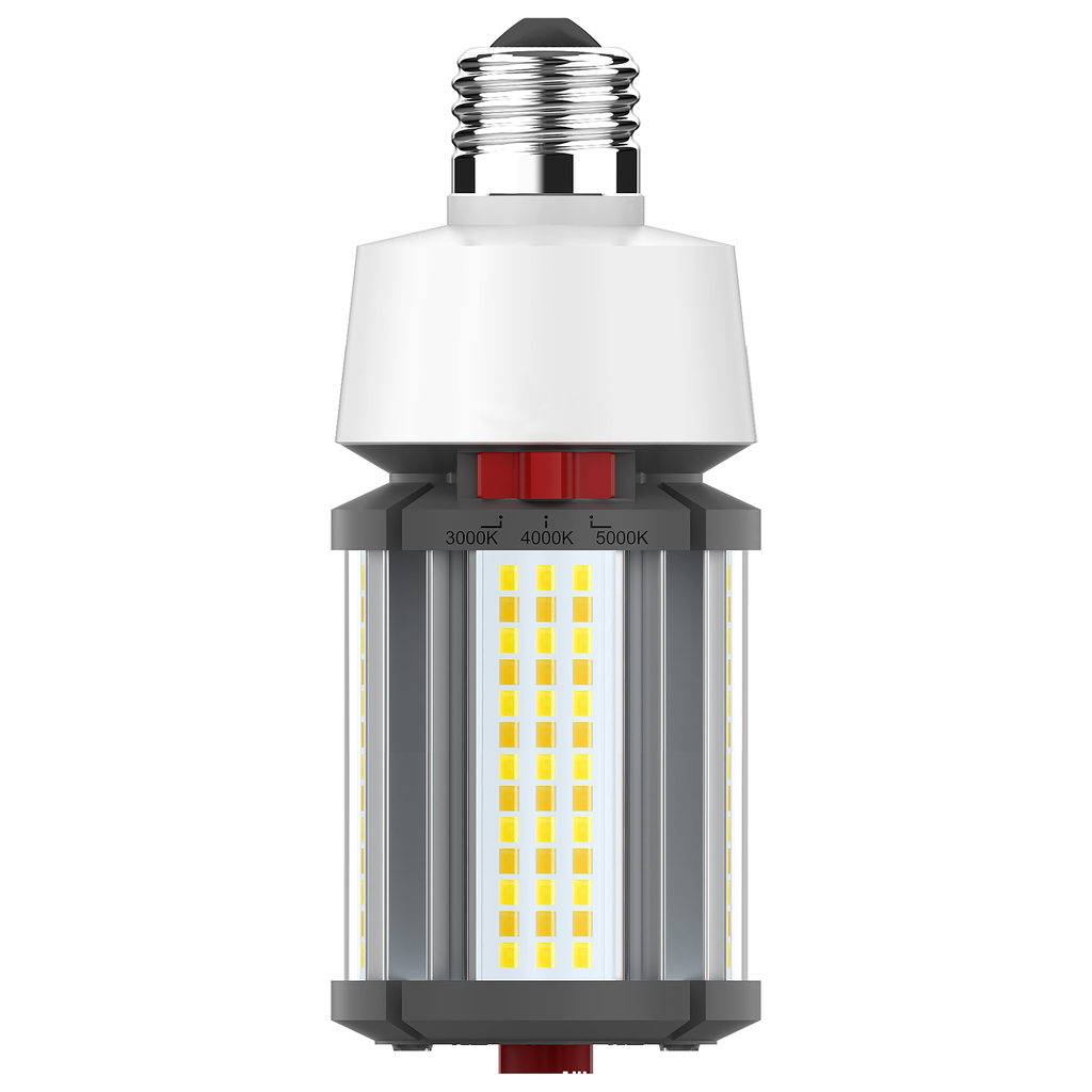 Product image for Satco S23146 18/16/12 Wattage Selectable; LED HID Replacement; CCT Selectable; Medium base; 100-277 Volt; ColorQuick Technology; PowerQuick Technology