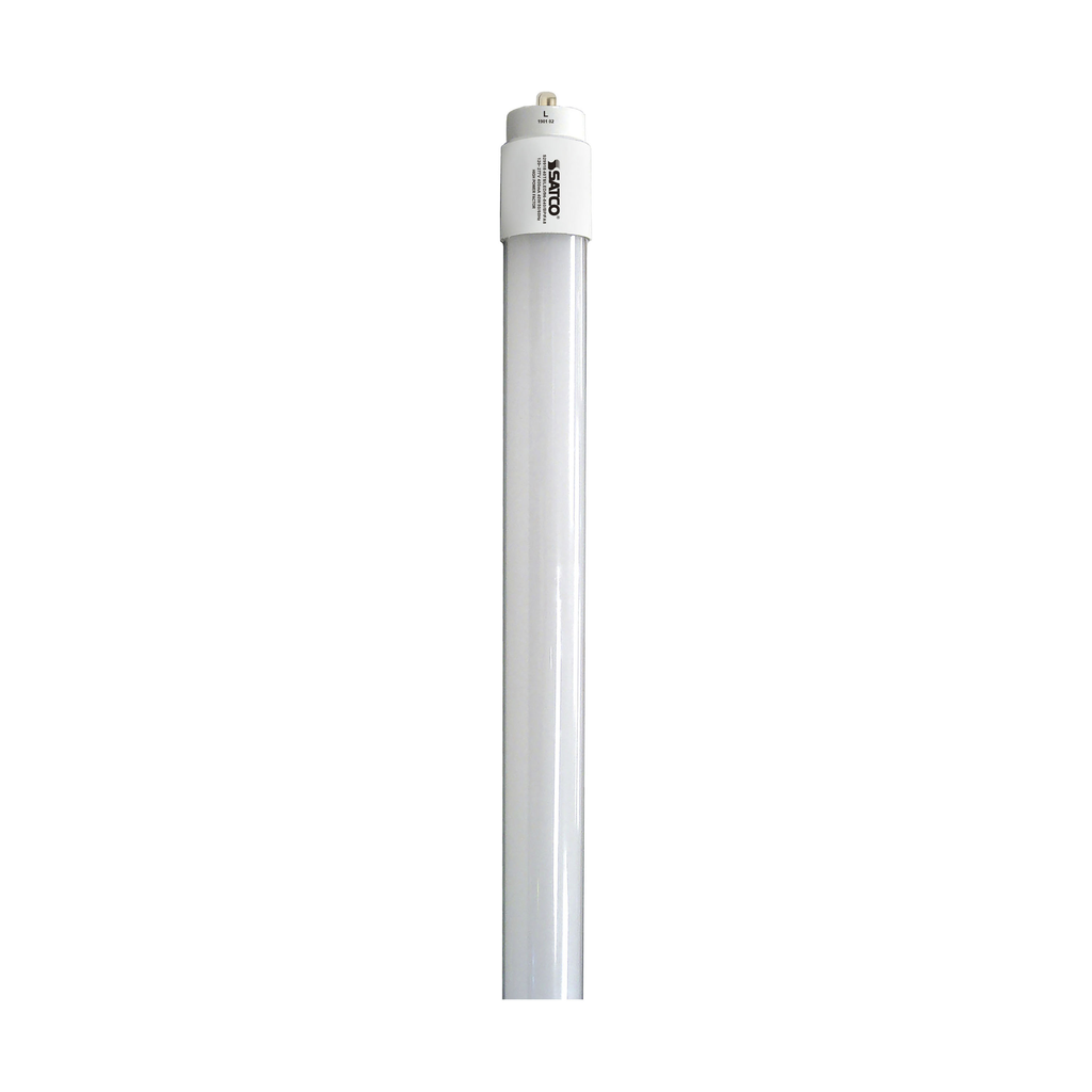 Product image for Satco S29918 40 Watt; 8 Foot; T8 LED; Single pin base; 4000K; 50000 Average rated hours; 5500 Lumens; Type B; Ballast Bypass; Double Ended Wiring; DLC 5.1