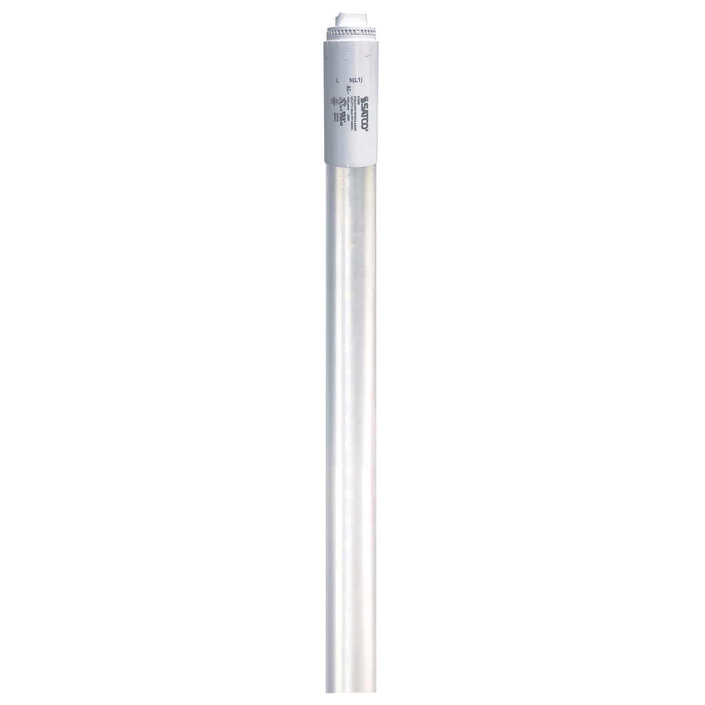 Product image for Satco S16402 12 Watt T8 LED; 4000K; 1500 Lumens; 120-277 Volt; Type B; Single Ended; Ballast Bypass