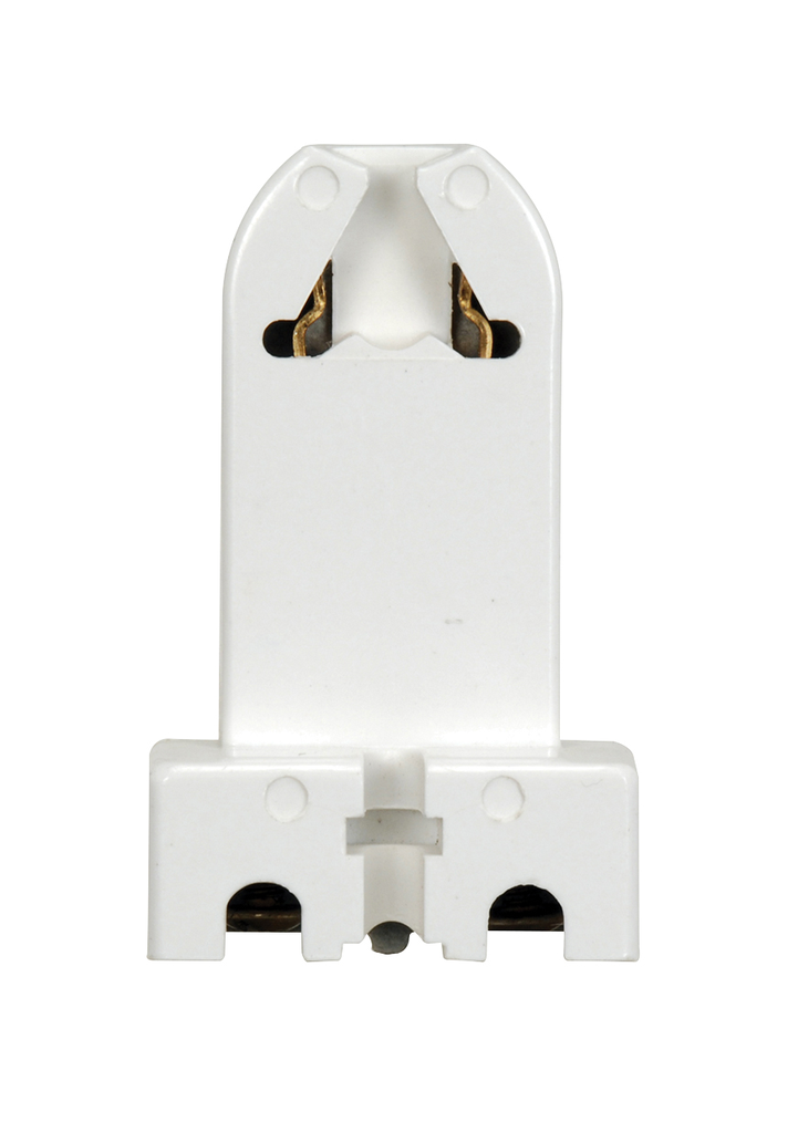 Product image for Satco 80/2025 Bi-Pin Lampholder; Medium; T8 / T12 Bulbs; Screw Terminals; G13 Base With Screw And Nut; For Flush or Surface; 660W; 600V