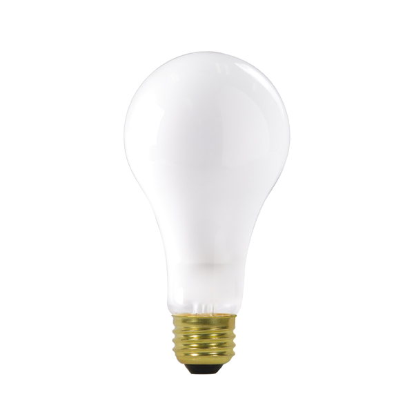 Product image for Satco S3957 200W A23 Incandescent; Frost; 2500 Average rated hours; 2780 Lumens; Medium base; 120 Volt