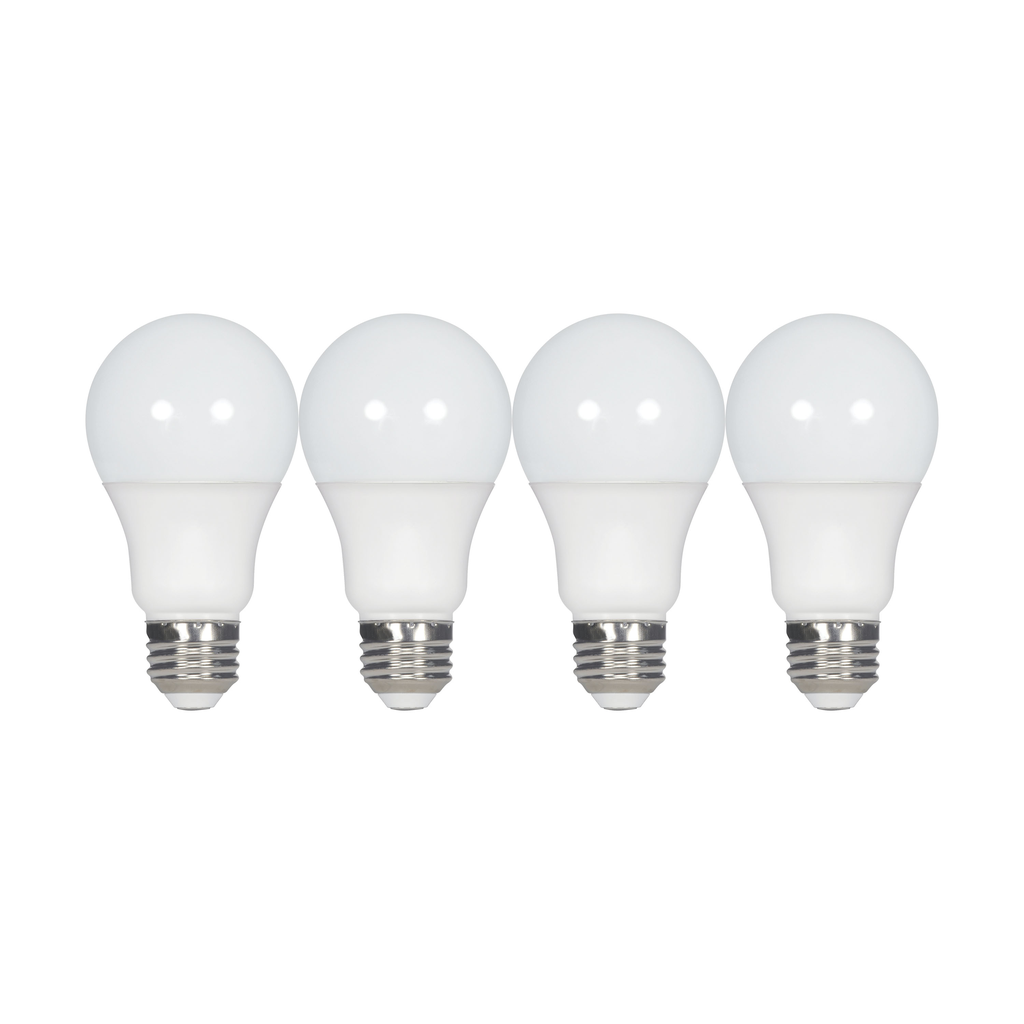 Mayer-DDS-9.5 Watt - A19 LED - Frosted - 2700K - Medium base - 220 deg. Beam Angle - 120 Volt - Non-Dimmable - 4-Pack-1