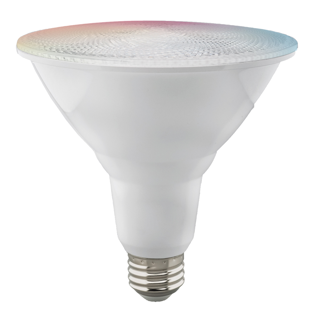 Product image for Satco S11258 15 Watt; PAR38 LED; RGB & Tunable White; Starfish IOT; 120 Volt; 1200 Lumens