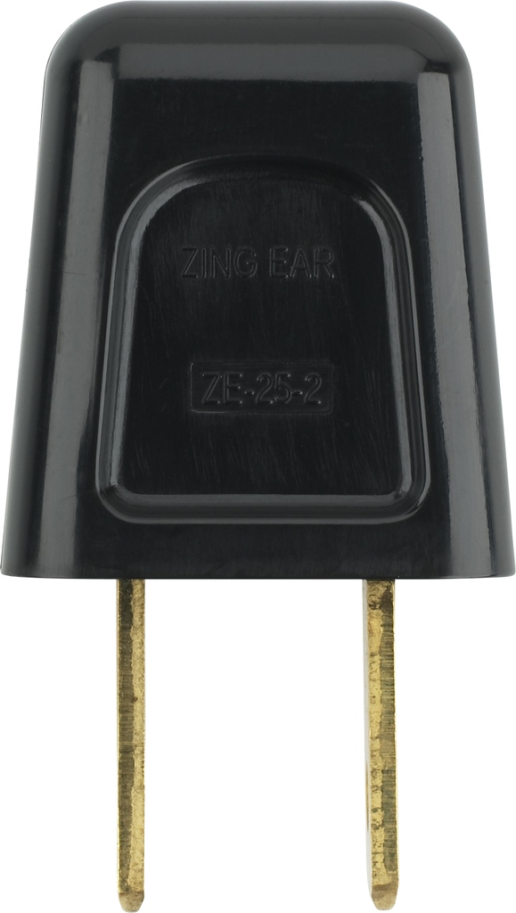Quick Connect Plug - Polarized - 18/2 SPT-2 - 6A-125V - Black Finish