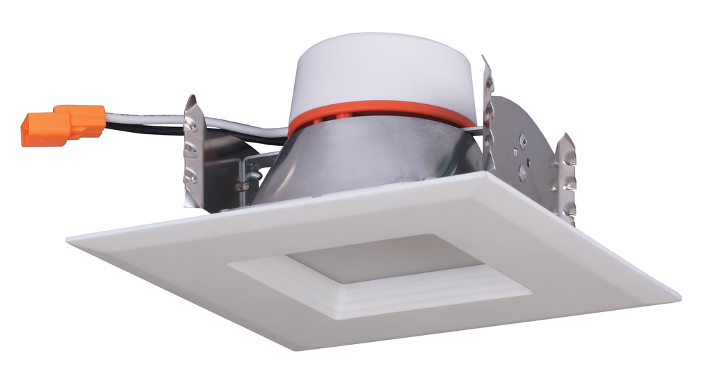 Product image for Satco S29759 9 watt LED Downlight Retrofit; 4 inch square shape; 5000K; 120 volt