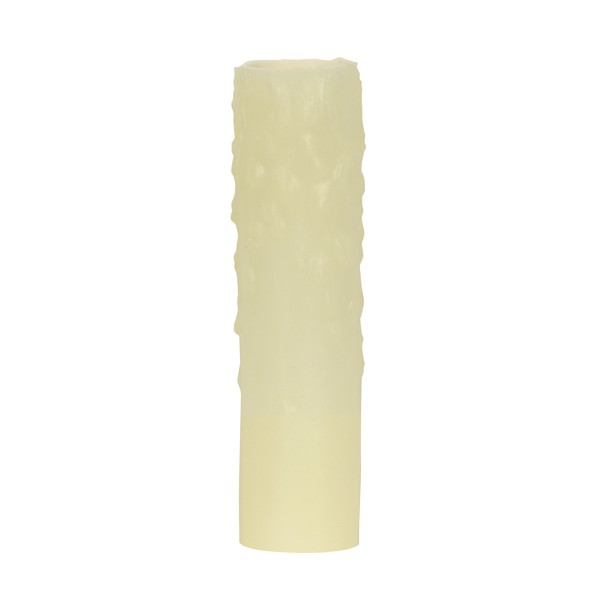 Product image for Satco 80/1973 Bee's Drip (Bee's Wax) Candelabra Base; Ivory Finish; 7/8" Inside Diameter; 1-5/32" Outside Diameter; 40W Max; 4" Height