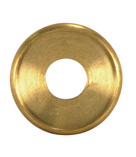 Product image for Satco 90/1597 Turned Brass Check Ring; 1/8 IP Slip; Unfinished; 1" Diameter