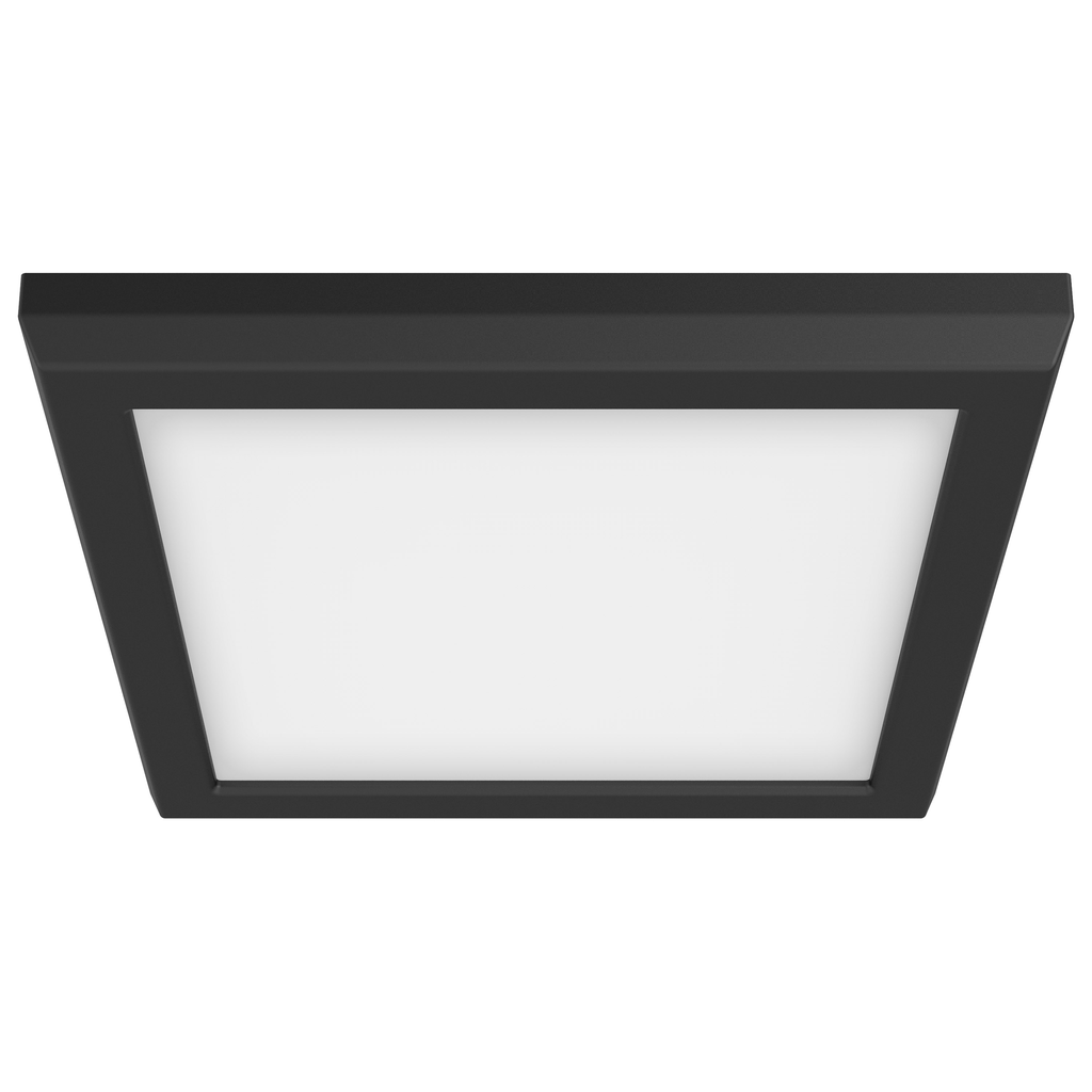 Product image for Satco|Nuvo 62-1715 BLINK® PRO 7" Square LED Surface Mount Downlight, 11W 120V, 800-850 Lumens, 5 CCT Selectable 2700K to 5000K, Black Finish