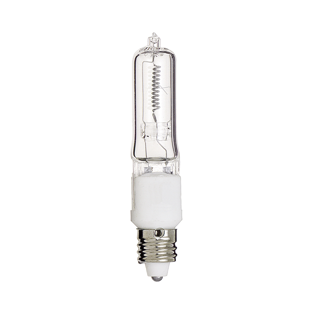 Product image for Satco S3109 250 Watt; Halogen; T4 1/2; Clear; 2000 Average rated hours; 4200 Lumens; Mini Candelabra base; 120 Volt