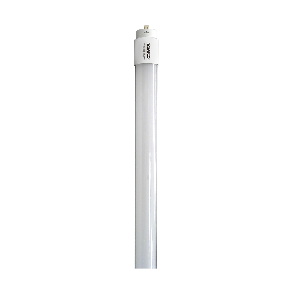 Product image for Satco S29919 40 Watt; 8 Foot; T8 LED; Single pin base; 5000K; 50000 Average rated hours; 5500 Lumens; Type B; Ballast Bypass; Double Ended Wiring; DLC 5.1