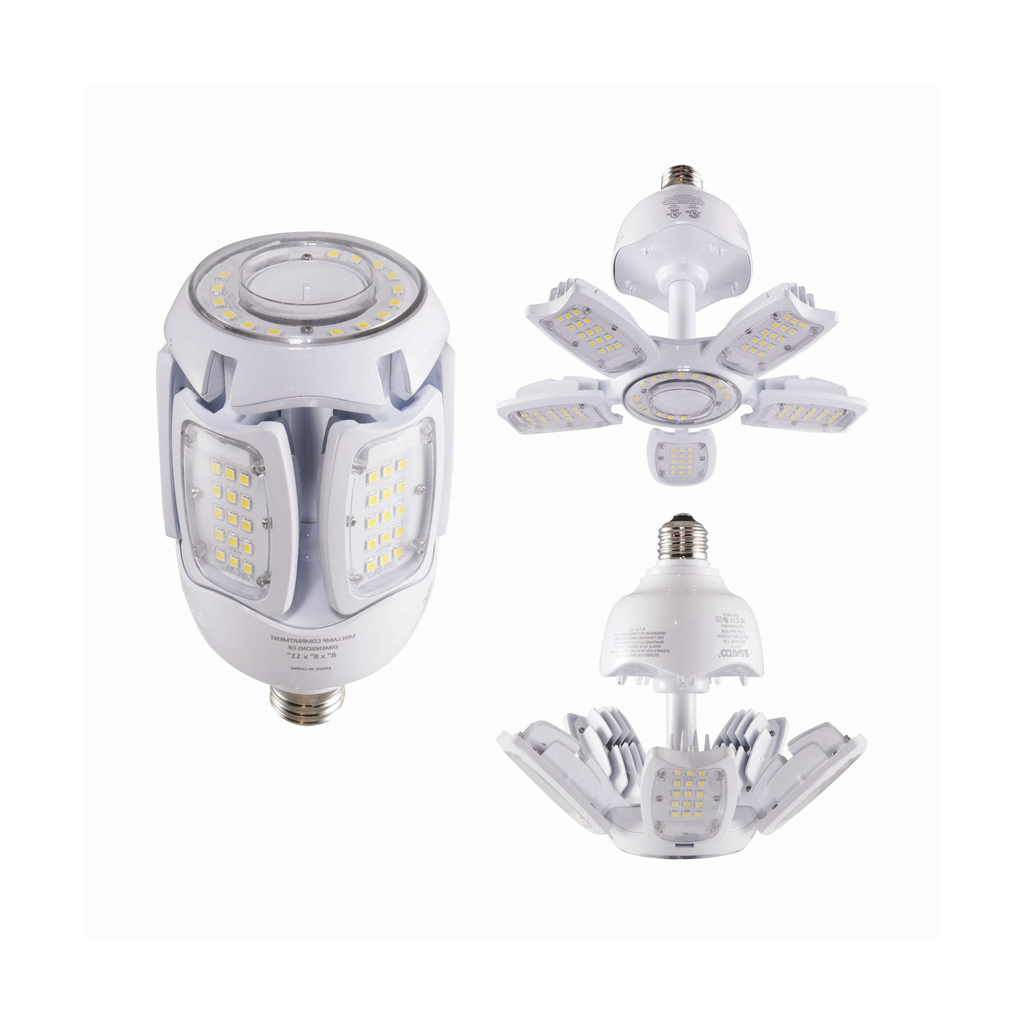 Product image for Satco S39750 30W LED HID Replacement; 5000K; Medium base; Adjustable Beam Angle; Type B Ballast Bypass;100-277 Volt