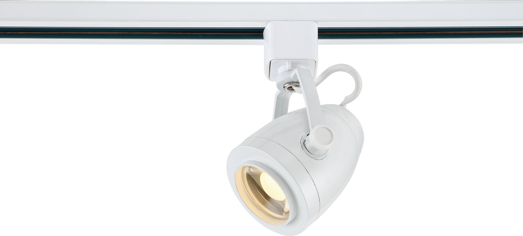 Product image for Nuvo TH413 1 Light - LED - 12W Track Head - Pinch Back - White - 36 Deg. Beam