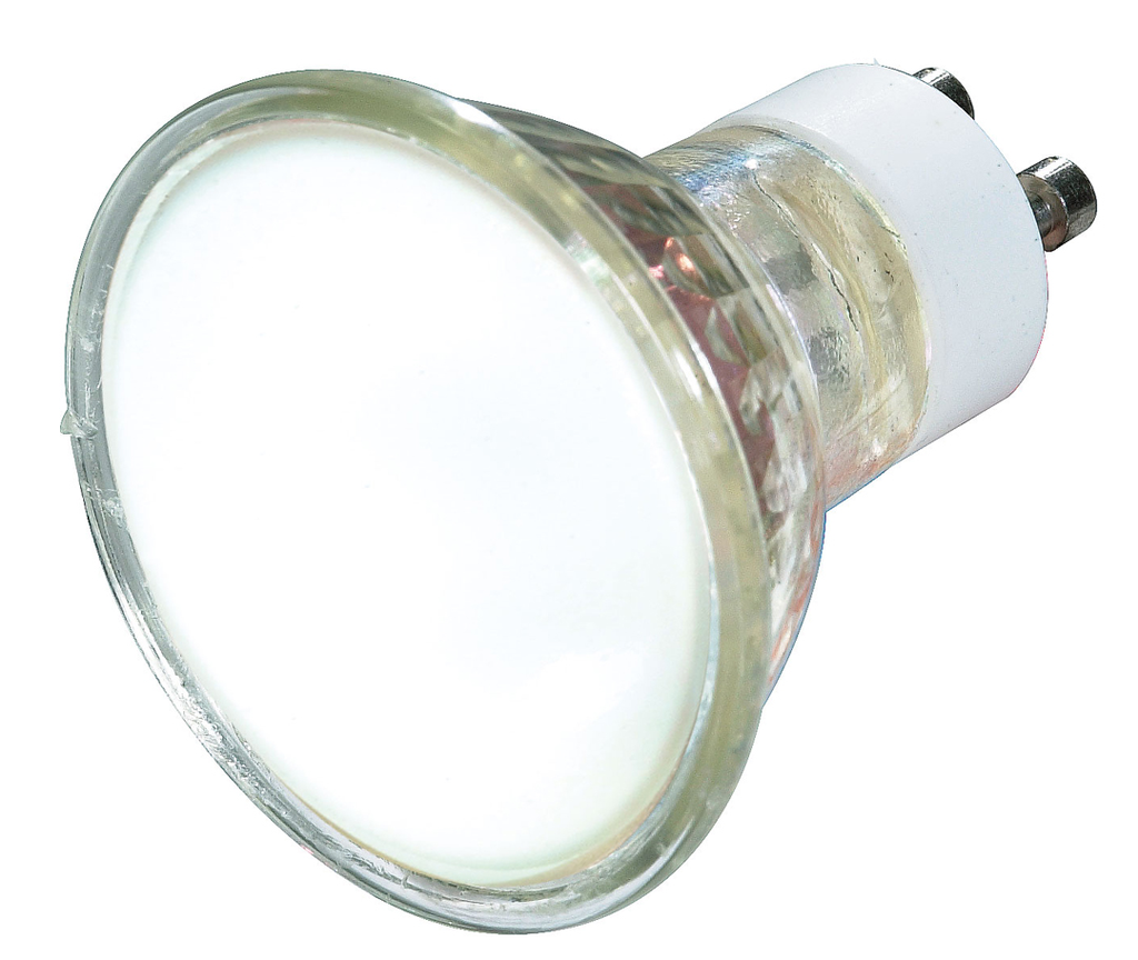 Product image for Satco S4127 20 Watt; Halogen; MR16; Frosted; 2000 Average rated hours; 110 Lumens; GU10 base; 120 Volt