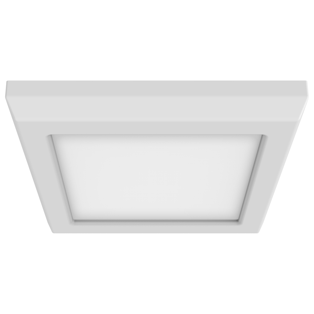 Product image for Satco|Nuvo 62-1704 BLINK® PRO 5" Square LED Surface Mount Downlight, 9W 120V, 680-730 Lumens, 5 CCT Selectable 2700K to 5000K, White Finish