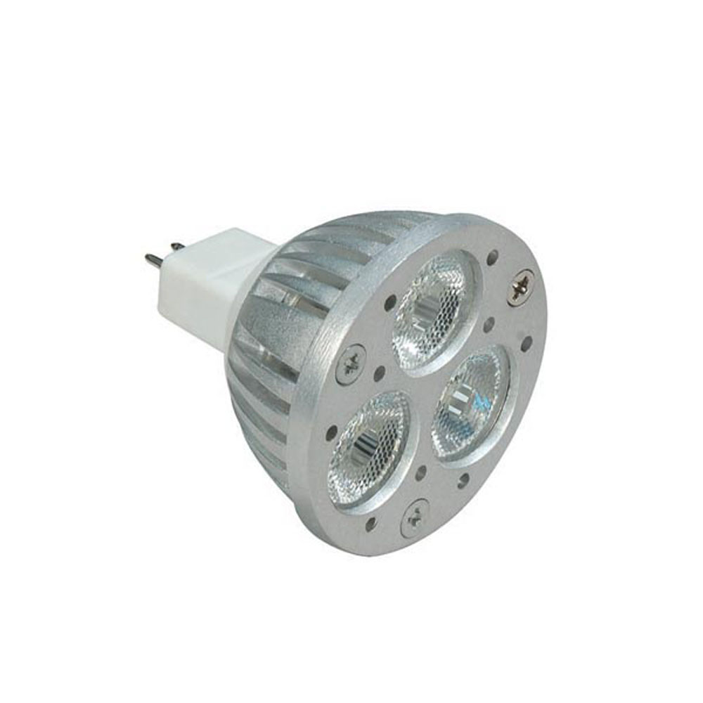 Product image for Satco S8781 - 3.6 watt; MR16; 3000K; 18' beam spread; Miniature 2 Pin Round base; 12 volts