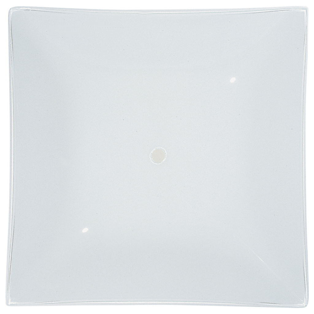 Product image for Satco 50/374 12 in.; Square Glass Lamp Shade; White Finish