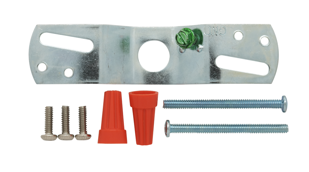 Product image for Satco 90/431 4" Wired Holder; White Finish; Includes Hardware; 60W Max