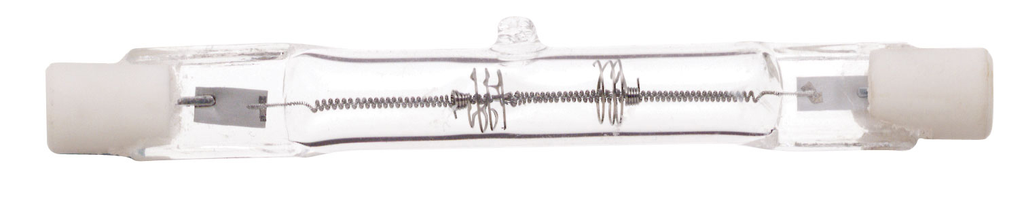 Product image for Satco S3183 75 Watt; Halogen; T3; Clear; 1500 Average rated hours; 1050 Lumens; Double Ended base; 78mm; 130 Volt