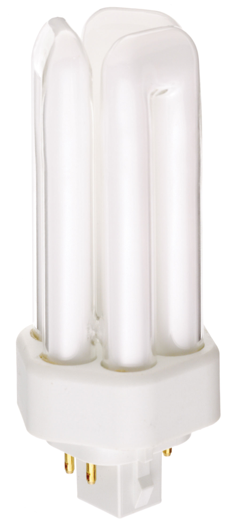 Product image for Satco S8344 18 Watt; pin-based Compact Fluorescent; 4100K; 82 CRI; GX24q-2 (4-Pin) base