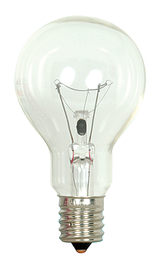 Product image for Satco S4166 60W A15 Incandescent; Clear; 1000 Average rated hours; 700 Lumens; Intermediate base; 130 Volt