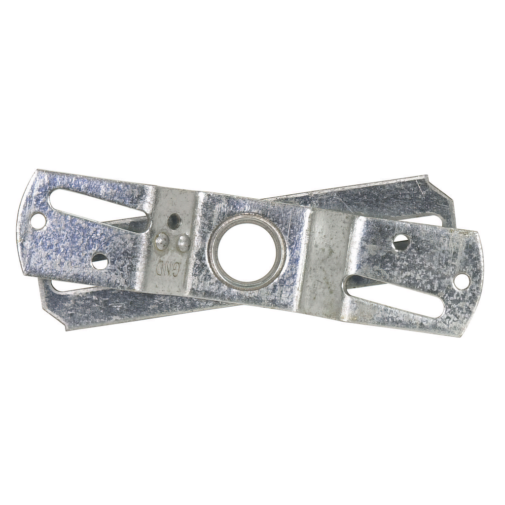 Product image for Satco 90/575 Double Crossbar; Screw Holes; 2-3/4" And 3-7/8" Center To Center