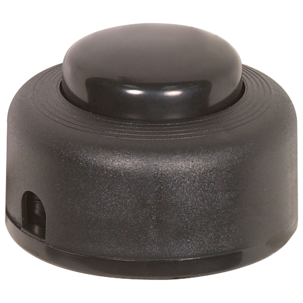 Product image for Satco 80/1163 Step-On-Button On/Off Push Switch; 2A-125V, 1A-125V, 1A-250V Rating; (Terminal) Length; No Wire; Black Finish